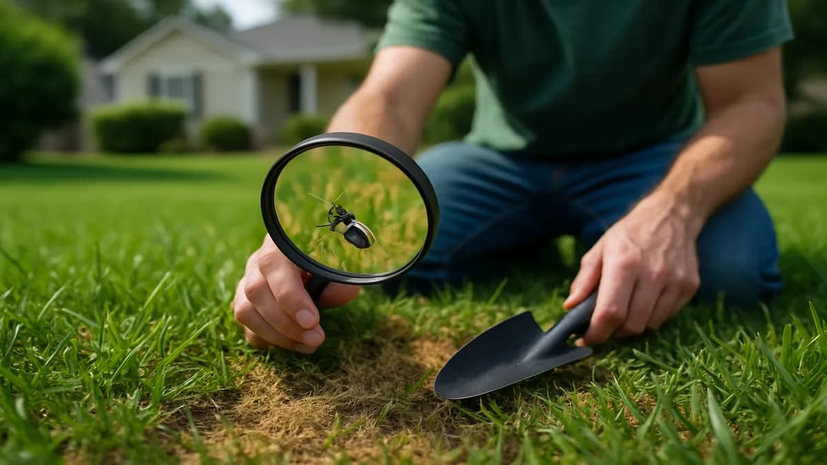 Chinch Bugs in Your Lawn: Damage Signs and What to Do. Irregular yellow-to-brown patches in hot, sunny turf may be chinch bugs.