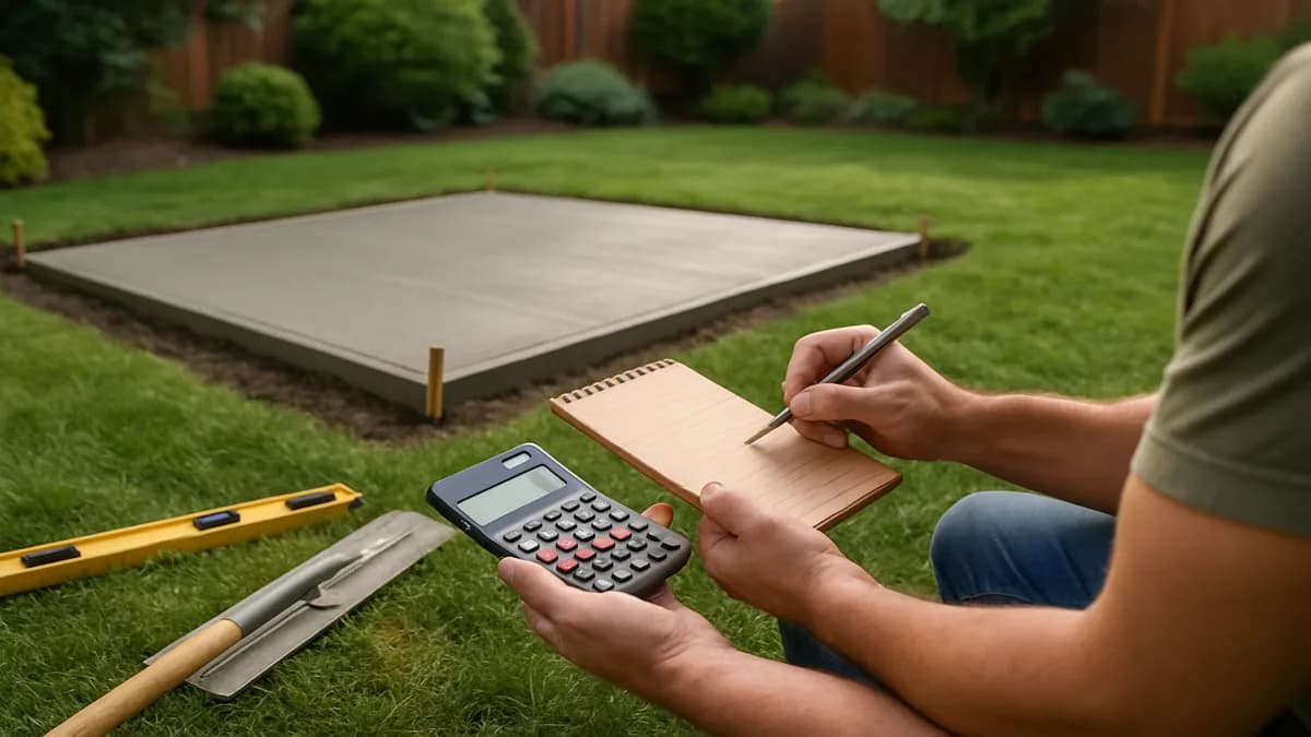 How Much Does a Concrete Patio Cost?. A plain broom-finished concrete patio runs $8 to $20 per square foot installed. Stamped and coloured roughly doubles tha